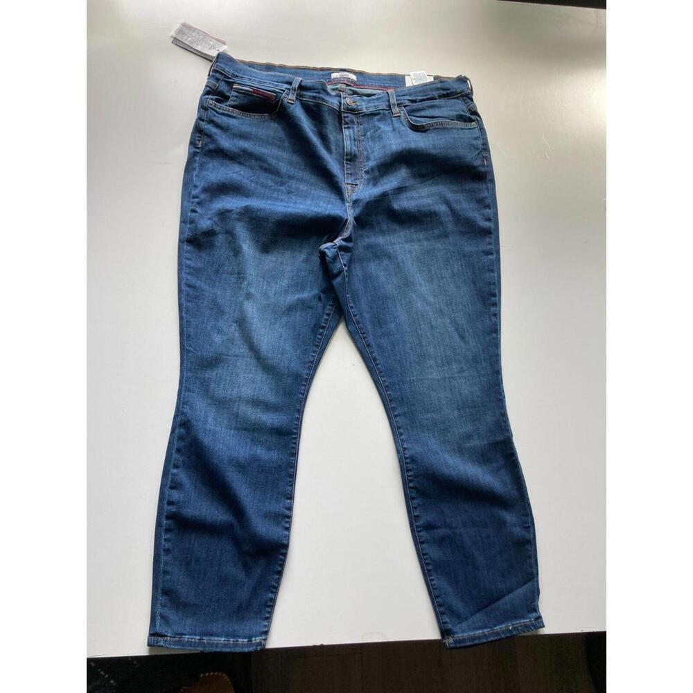 TOMMY HILFIGER $69 DENIM WOMEN'S NEW SKINNY MID RISE STRECH JEANS PANTS SIZE 24 - Picture 7 of 7